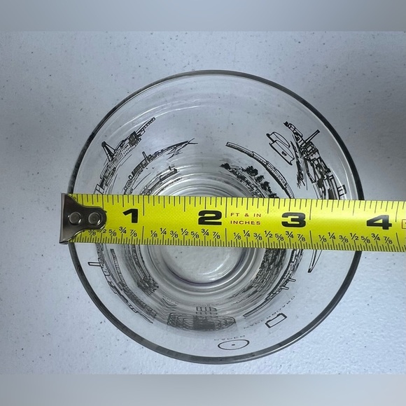 Set of 2 MCM Bar Glasses The Fraser Voyageur Symbolizing Progress Manufacturing - Picture 3 of 10